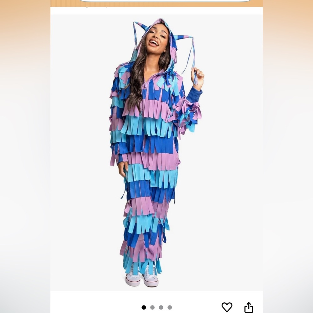 Tipsy Elves women’s large Bright Pinata Jumpsuit Costume Onesie Fortnite llama